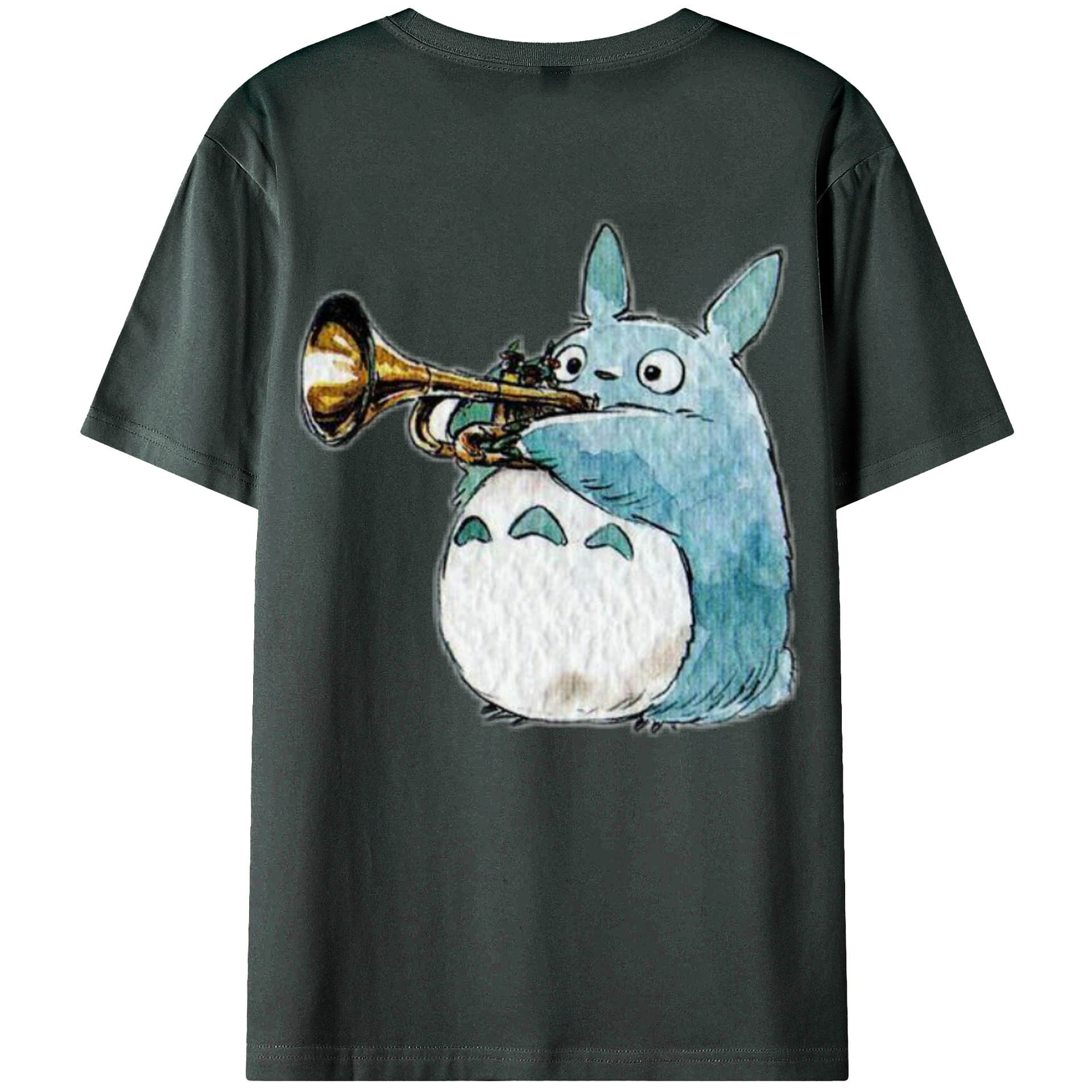 （画像用） となりのトトロ 草壁メイ 草壁サツキ My Neighbor Totoro Satsuki Kusakabe Mei Kusakabe 綿100％ メンズ半袖Tシャツ（バックプリント） 通気性